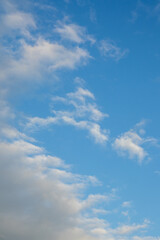 Fototapeta premium Bright Blue Sky with White Clouds