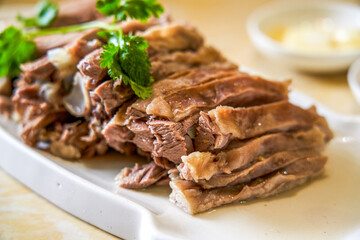 Delicious and flavorful hand-pulled mutton from Northwest China
