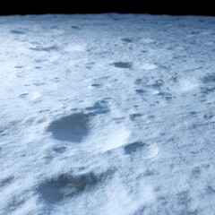 Subtle footprint depth chart on different moon zones, Gravity on the Moon