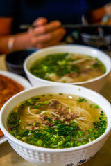A bowl of fragrant and delicious Lanzhou beef noodles
