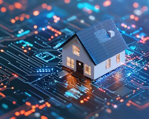 A digital representation of a smart home advertisement campaign, Real Estate Advertising on Marketing and Media Usage