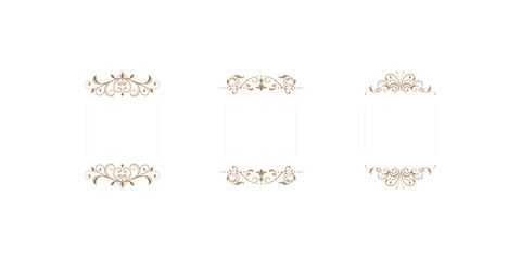 Ornamental frames and decorative elements vector collection with luxury vintage borders stylish antique patterns suitable for invitations posters cards book wedding artwork
