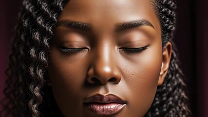 Four diverse faces with unique features, including curly brown hair, gray hair, black dress, and synthetic elements, captured in a striking composite image reminiscent of baao concept. - Powered by Adobe