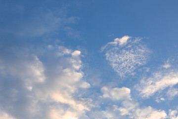 Blue Sky with White Clouds