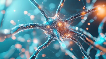 A surreal AI network spanning multiple dimensions, Rare Computing