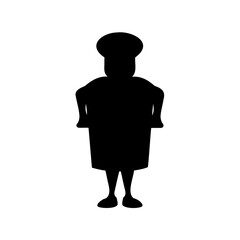 silhouette of a man with hat