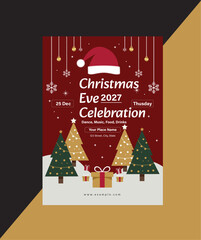 Christmas Party Poster Template