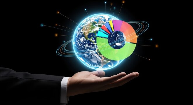 Global Business Data Visualization on Hand for Investment Strategy