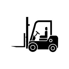 Heavy Equipment Icon – Construction Machinery Symbol Vector