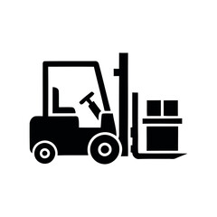 Heavy Equipment Icon – Construction Machinery Symbol Vector