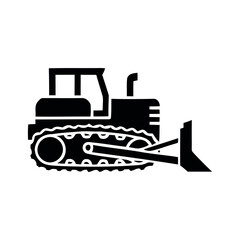 Heavy Equipment Icon – Construction Machinery Symbol Vector