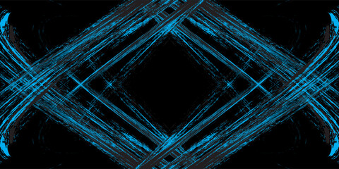 light blue black brush wrap car sticker pattern abstract banner sporty lines light blue black color combination grunge brush pattern, Modern.
