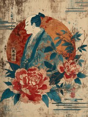 Vintage Ukiyo-e Japanese Style Design 