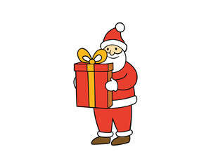 santa claus, riding sleigh, christmas tree, gift, christmas santa, santa sleigh, christmas gift, holiday celebration, Santa playing with children, merry christmas, winter  santa Colourful illustration