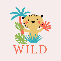 free vector sea beach t-shirt design.