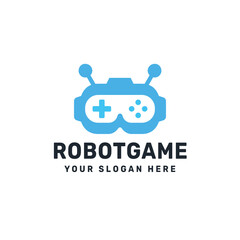 Gaming Robot Logo – Playful Tech Mascot for Digital and Esports Branding