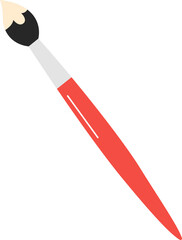 Red paint brush