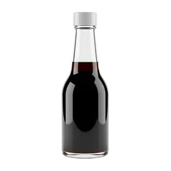 Pantry Staple Bottle of Soy Sauce Isolated for Food Display
