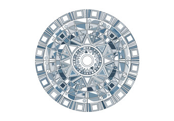 Elaborate circular crystal mandala with intricate geometric patterns.
