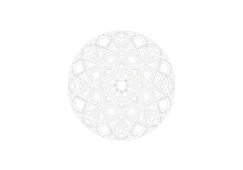 Intricate Circular Design: A Study in Symmetry and Detail.