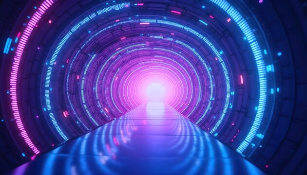 Gateway of Neon Rings into the Heart of Energy