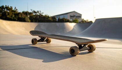 Skateboard in a Skatepark.