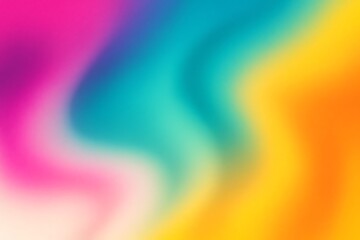 Smooth vivid color blend of magenta, turquoise, lemon, and white with gentle fluid waves, HDR contrast, and visible texture depth.
