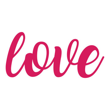 Naklejki Love Typography T-shirt Design