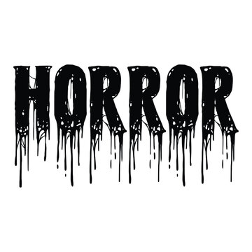 Naklejki Horror Typography T-shirt Design