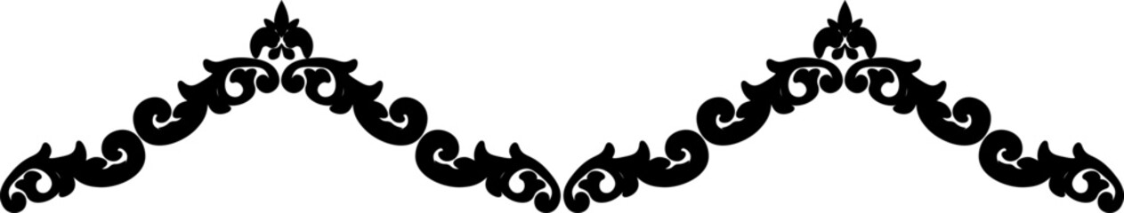 traditional pattern of sumatera. floral pattern with dark color