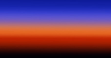 blue and orange gradient horizon sunset tones background