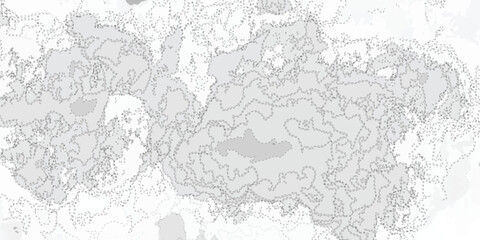 Obraz premium Abstract topographic contour background with dotted line texture in gray shades. Minimal geographic pattern useful for modern map design, digital artwork, or wallpaper.