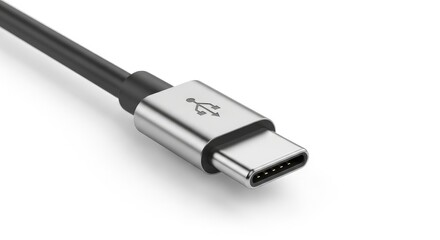 Modern USB-C Cable Connector for Fast Data and Power Transfer