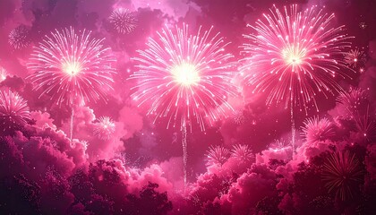 special events, or to depict joy and wonder fireworks in the night sky