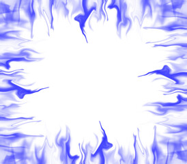 Blue Smoke Frame Border Effect
