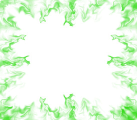 Green Smoke Frame Border Effect