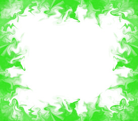 Green Smoke Frame Border Effect