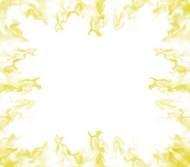 Yellow Smoke Frame Border Effect