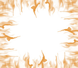 Orange Smoke Frame Border Effect