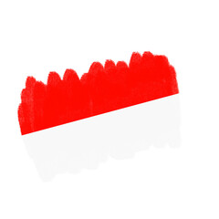 Indonesian Brush Flag Texture