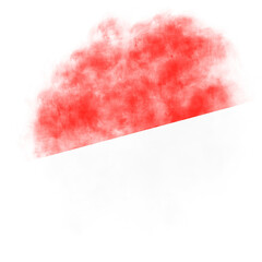 Abstract Rough Paint Stroke Red and White