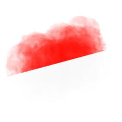 Abstract Rough Paint Stroke Red and White