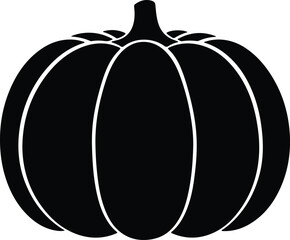 Vector pumpkin graphic silhouette illustration