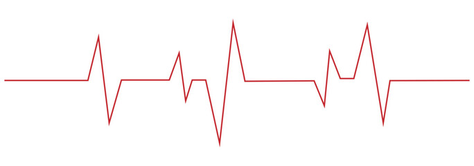  heartbeat line icon. Vector illustration isolated on a white background. Eps 10. With love in heart.