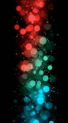 abstract dark background with colorful lights red green christmas lights vertical mobile wallpaper holiday bright