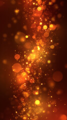 abstract background with bokeh lights orange golden holiday burnt autumn