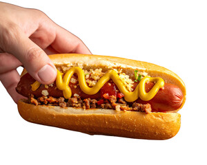 Firefly_Hand taking a hot dog