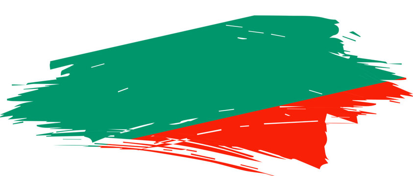 Bulgaria Map With National Flag Colors &ndash; Vector Graphic Design