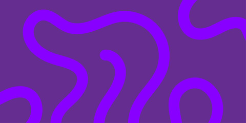 Psychedelic abstract purple background with thick curved lines
