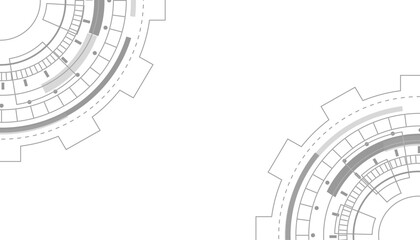 Abstract tech background. Futuristic technology interface.